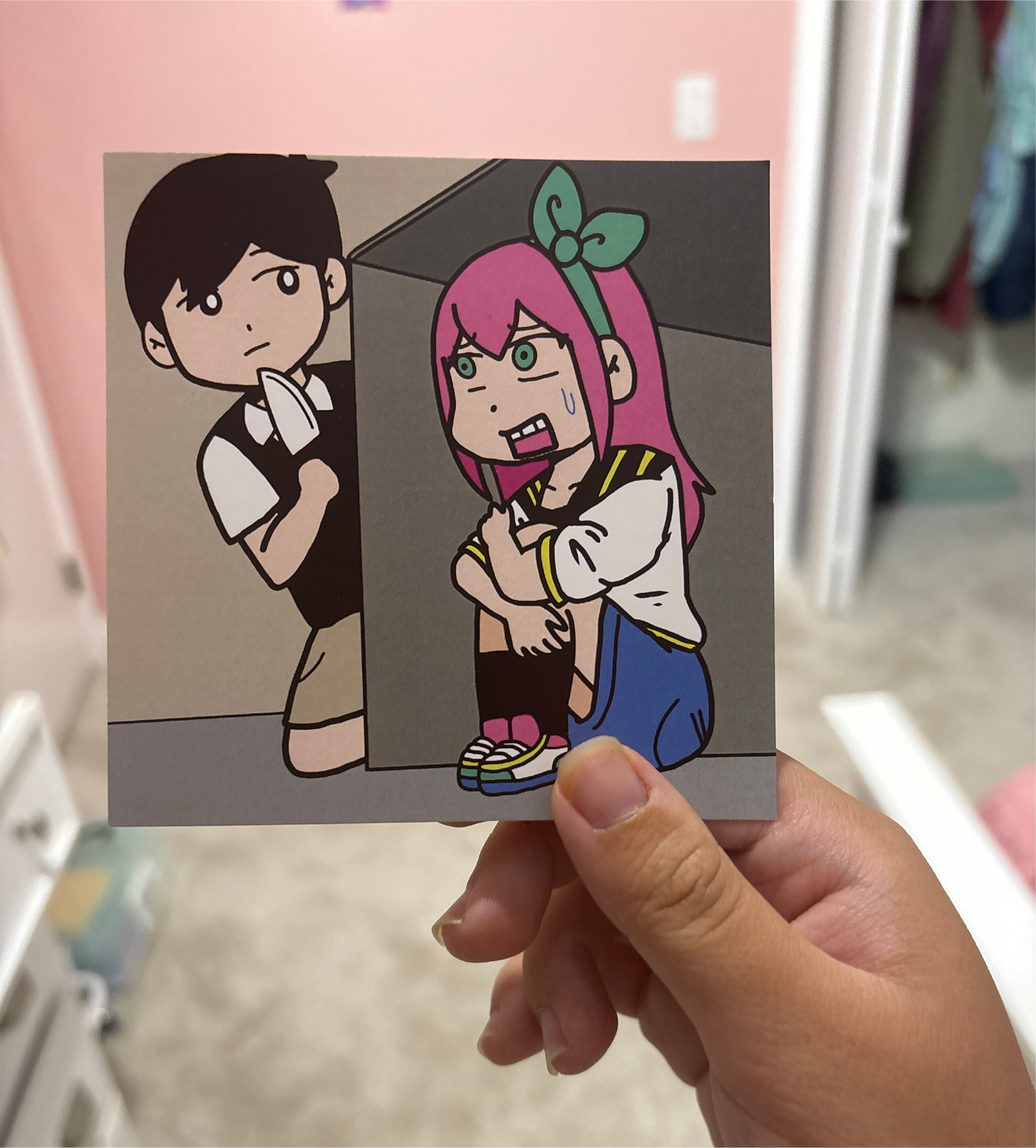 Aubrey and Sunny OMORI inspired art print