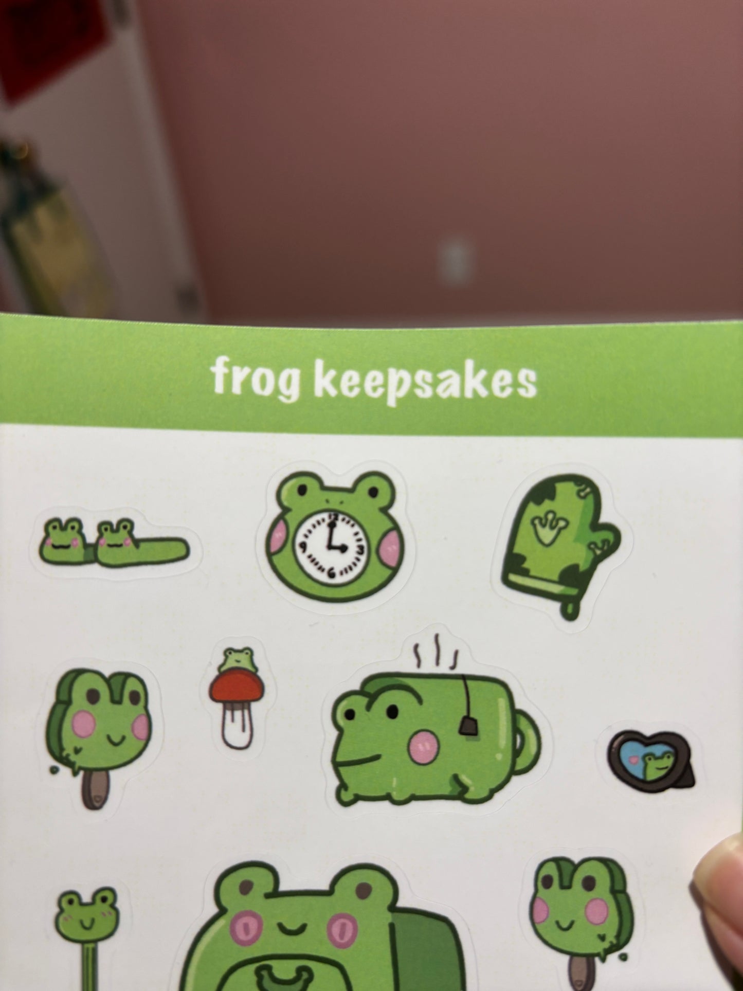Frogcore Aesthetic Sticker Sheet