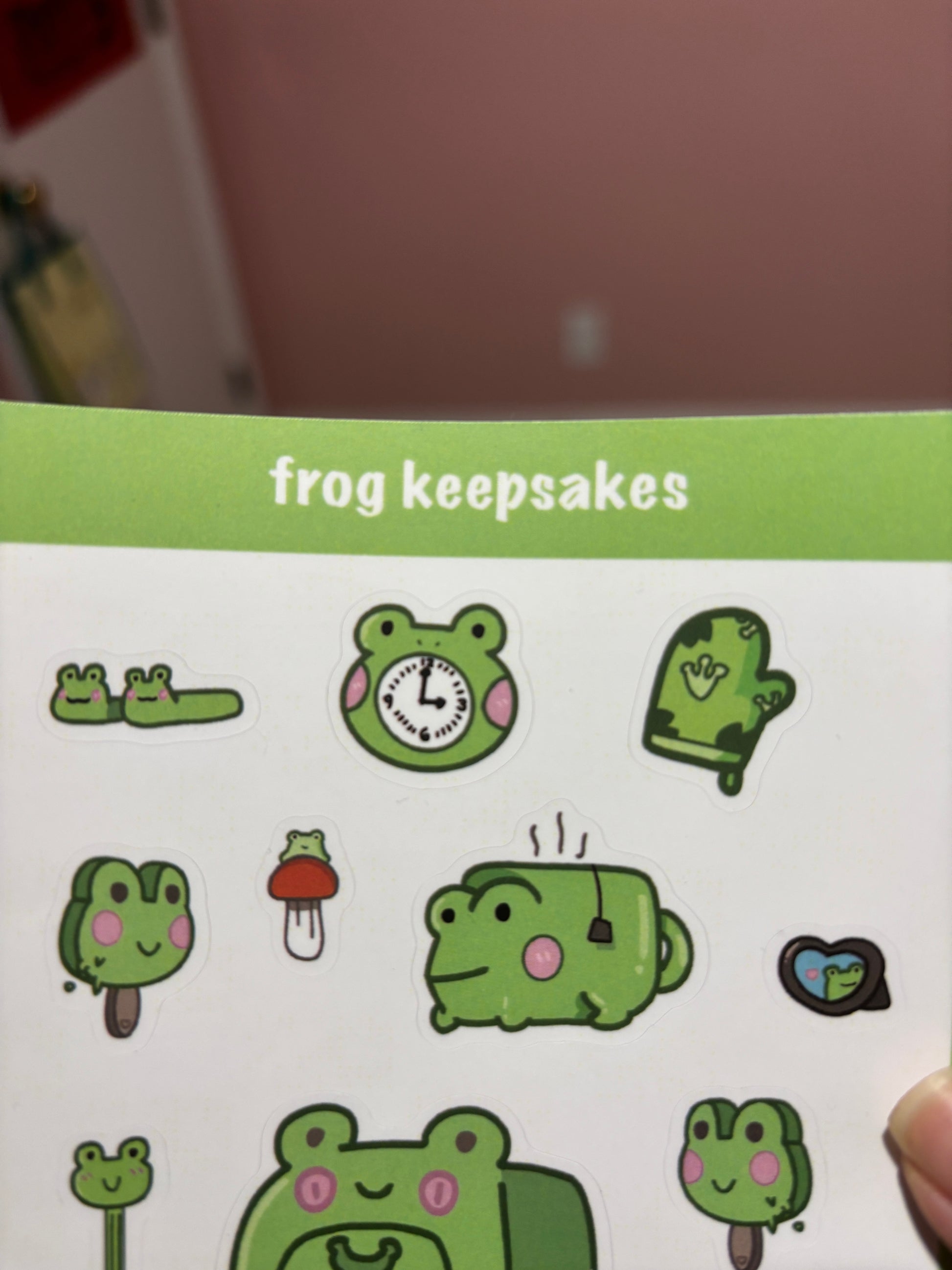 Frogcore Aesthetic Sticker Sheet